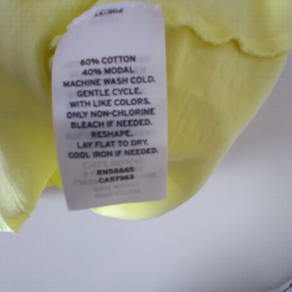 Fun Summer Crop Tank by bp, Nordstroms. Bright Yellow, Cotton. NWOT - Picture 4 of 5